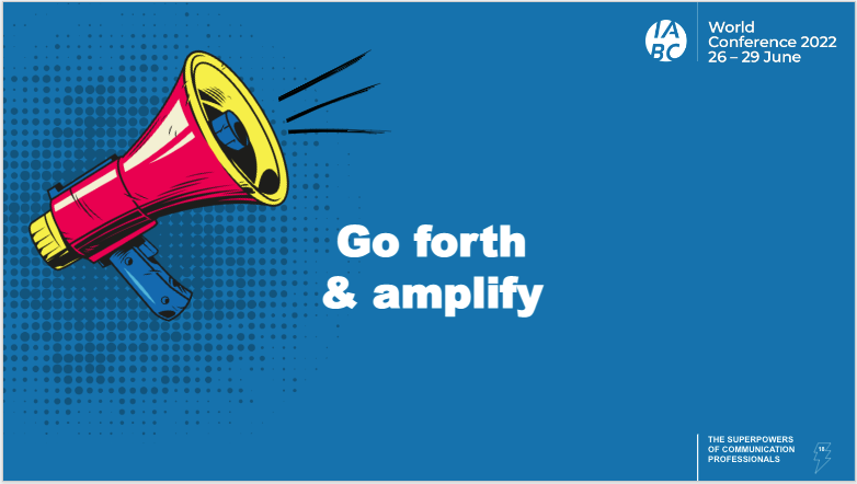 Go forth and amplify graphic