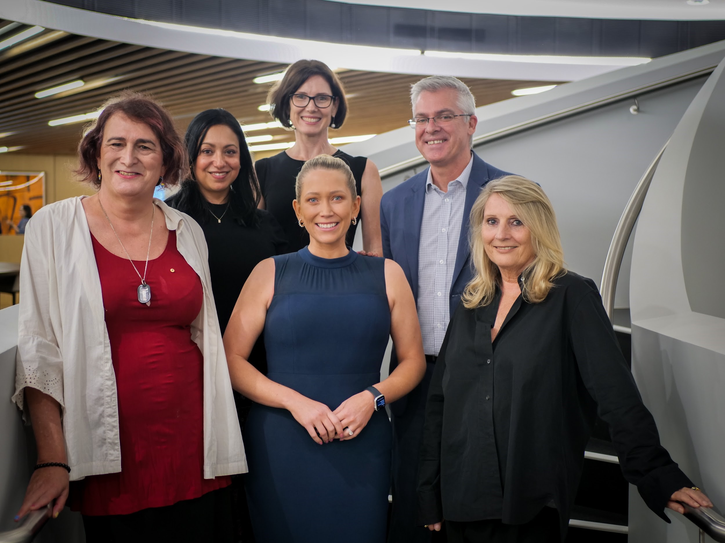 Photo from left: Sally Goldner, Natalie Collard, Monique Zytnik, Tineka Everaardt, Ross Monaghan and Maria Farmer. 